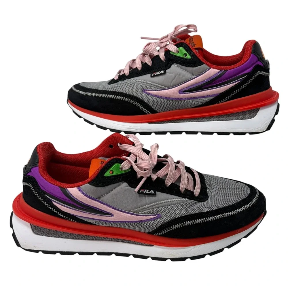 Fila Renno x Dragon Ball Super Goku Black Sneakers Men's 10 Gray Pink w/ Box